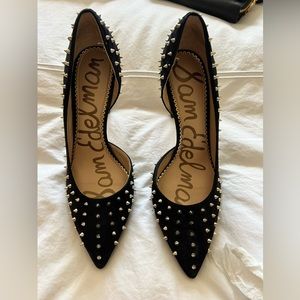 Sam Edelman Studded Black Suede Pumps
